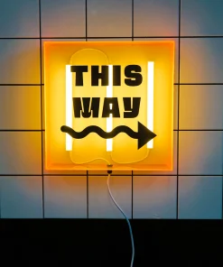 Square Fluorescent Neon Box